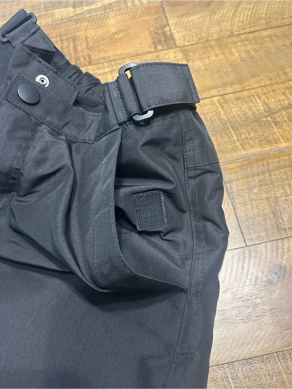 Kids Black Snow Pants